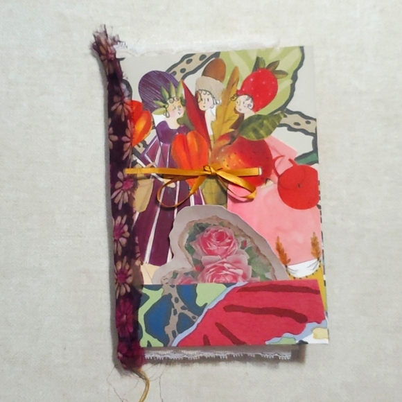 🙏 HAND CRAFTED 160 page junk journal vintage florals with ephemera